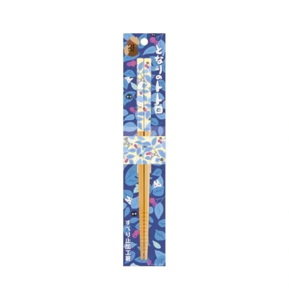 Chopsticks Totoro, Studio Ghibli, 8.3” Natural Lacquered Wood My Neighbor